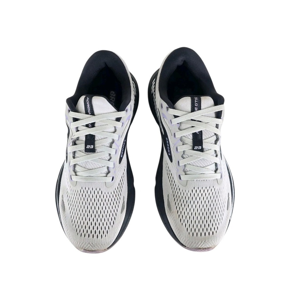 Brooks Adrenaline GTS 23 Womens 9B Medium Running Shoes Grey Purple 1203811B039 - Picture 3 of 13